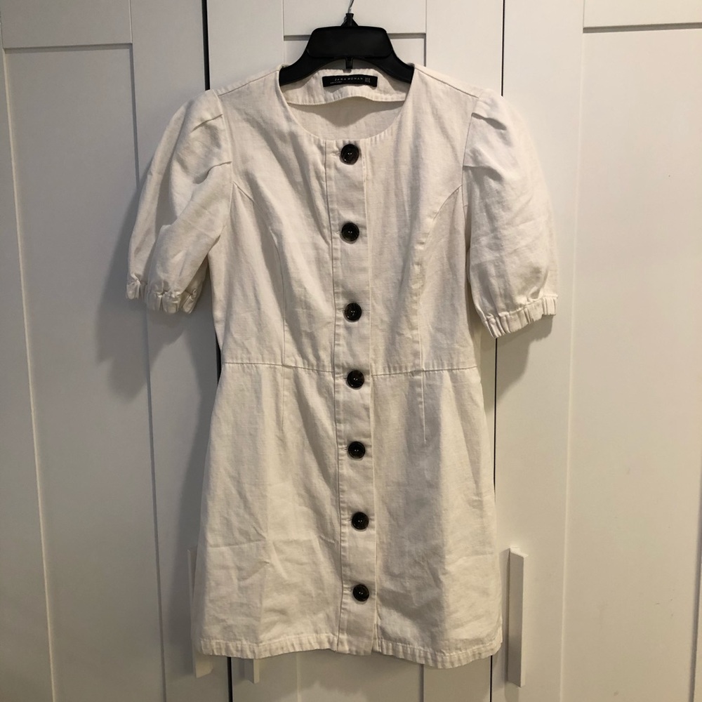 Zara linen mini dress